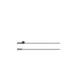 HS1017T-00 Align T-Rex 450 Tail Linkage Rod - Black