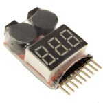 Lipo Battery Voltage Tester / Low Voltage Buzzer Alarm 1-8S