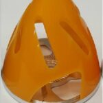 Kuza CNC Alu Backplate Hollowed-out Spinner 2.75" (70mm)-Yellow
