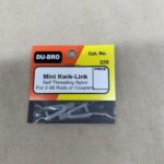Du-Bro Mini-Kwik Links Self Threading Nylon for 2-56 Rods or Couplers NIP(2)