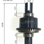 HSP 60045 Front/Rear Differential Gear Set - 1/8