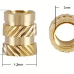 M3 Knurled Brass Threaded Heat Set Inserts (20)