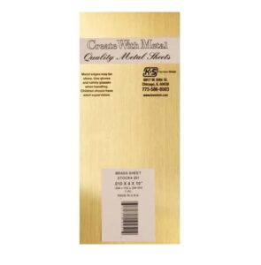 K & S Brass Sheet .010x4x10 (1pc)